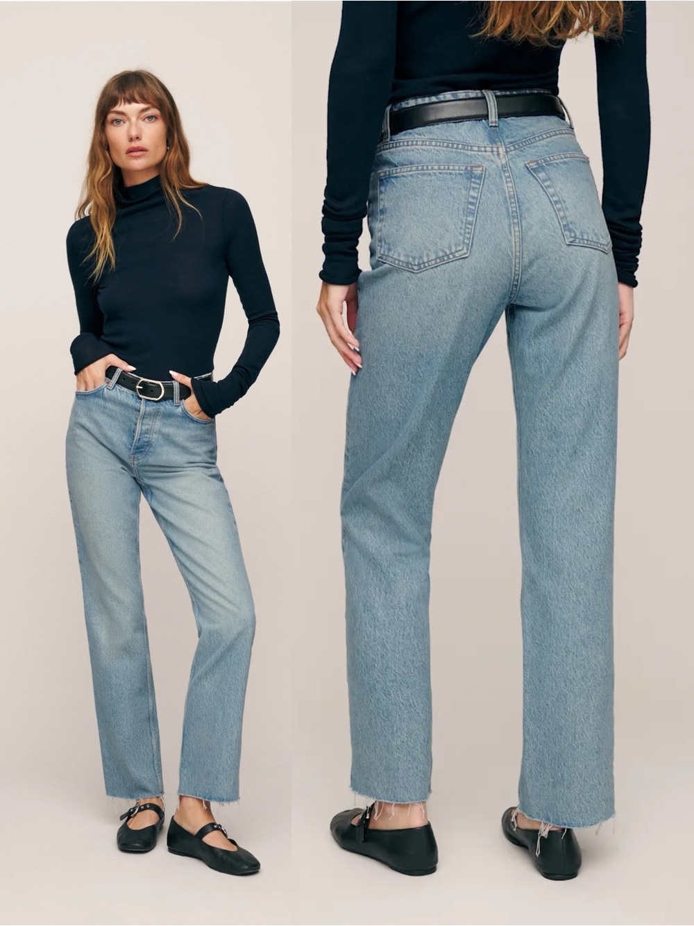 Reformation | Cynthia High Rise Straight Jeans in Kenai 26